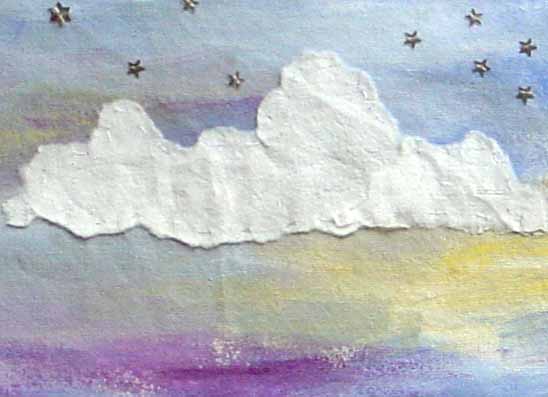 Clouds made of paper